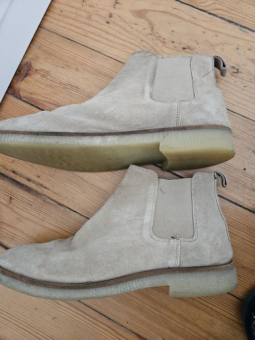Botas chelsea creme