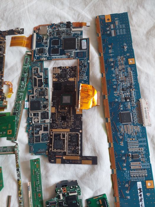 Платы после разбора