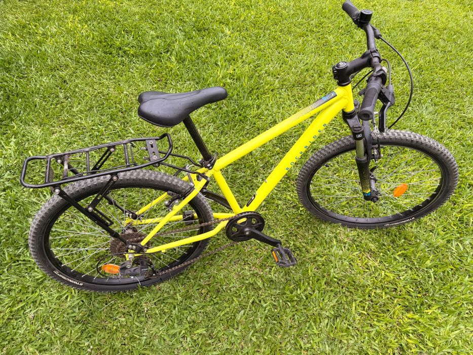 Bicicleta de Montanha Decathlon Rockrider EXPL 500 24" amarela