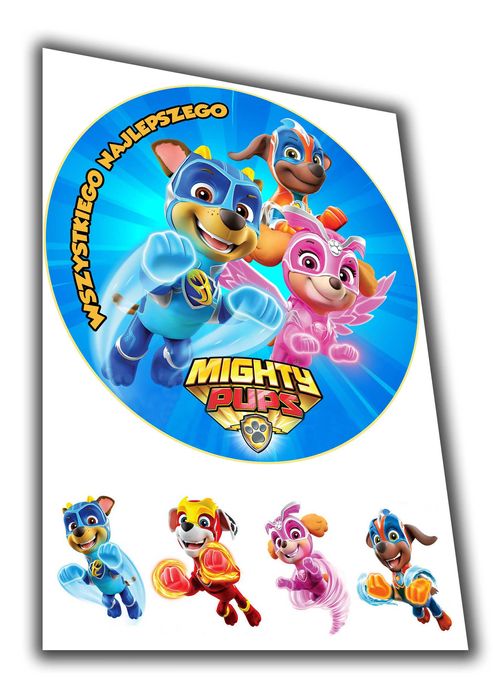 opłatek/wafel gruby 0,6 połysk     Psi Patrol    Kosmopieski