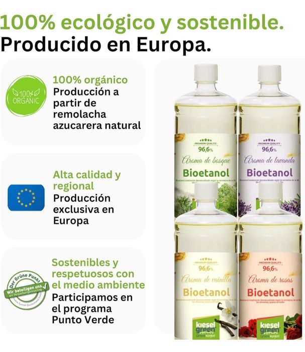 Bioetanol 12 x 1 litro com fragrâncias