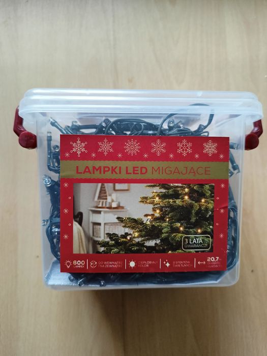 Oświetlenie świąteczne LED 600 lampek