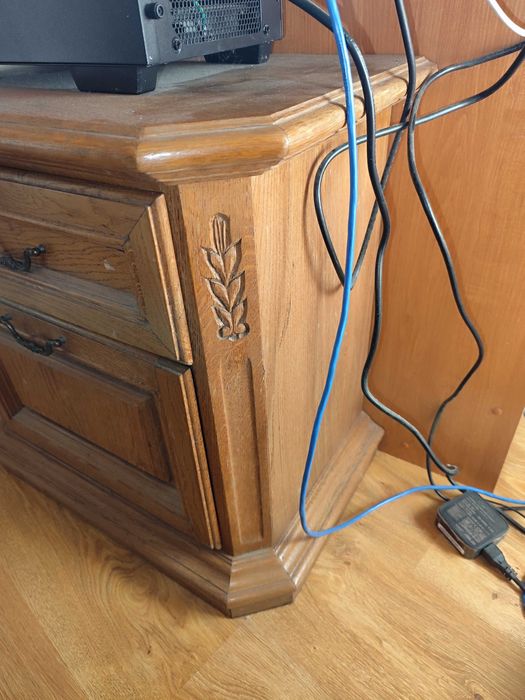 Тумба натуральное дерево, тумбочки дубовые прикроватные, ретро винтаж