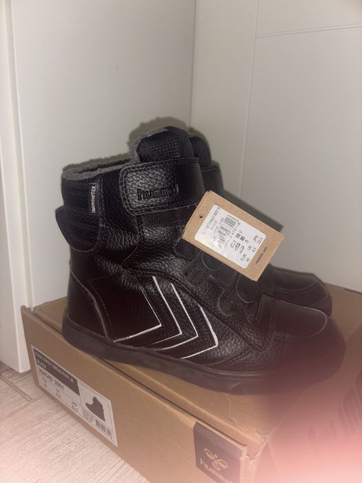 Дитячі шкіряні черевики Hummel 36зима ботинки