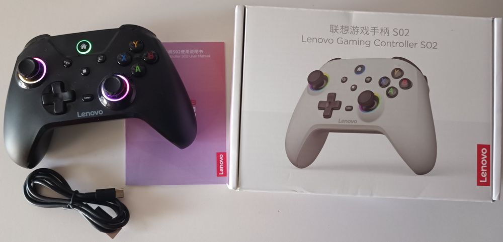 Comando Lenovo bluetooth RGB wireless para jogos pc, ios, switch, android NOVO