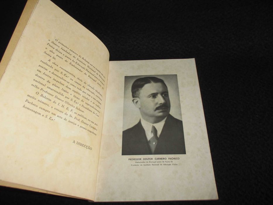 Livro Boletim do Instituto Nacional de Educação Física I Ano 1940