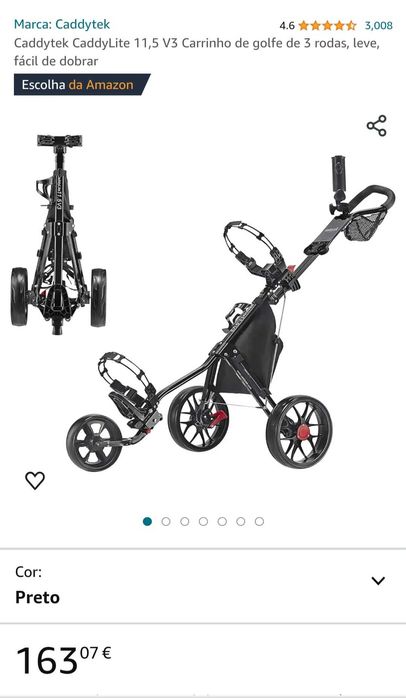 Carrinho de golf NOVO Caddy Tec