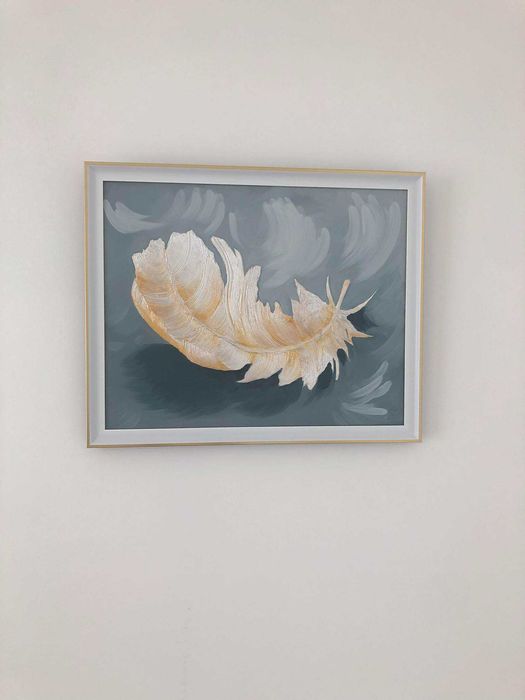 Картина рель'єфна "Перо"