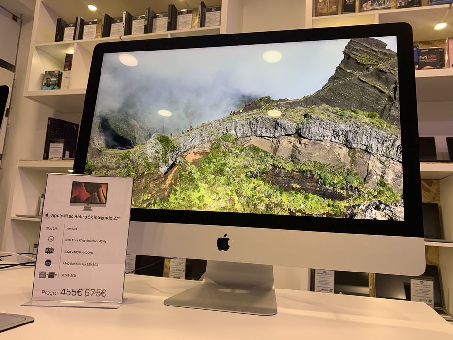 Apple iMac Retina 27" 5k |  CPU i7 | 32GB RAM / 512 SSD | Loja física