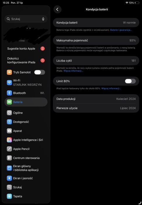 IPad Air M2 265gb