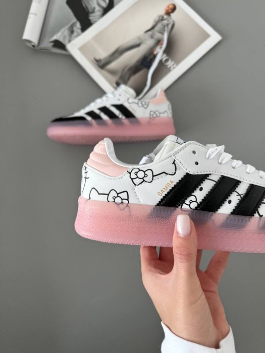 36-41 р кросівки Adidas samba platform hello kitty