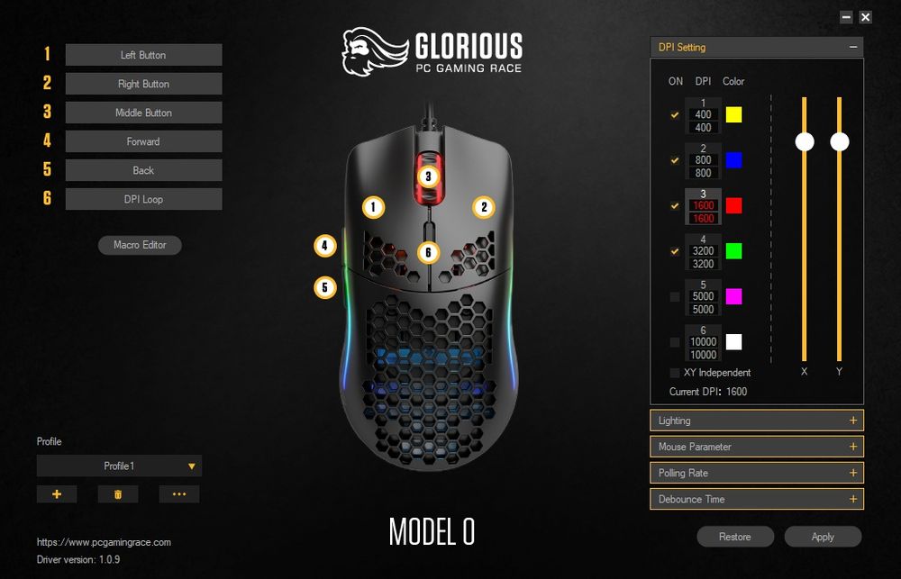 Teclado Ducky One3 + Rato Glorious model O