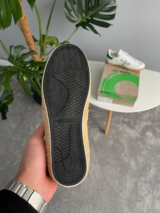 Кросівки Чоловічі Premiata Stevend White Green Grey Beige  41-45 Топ