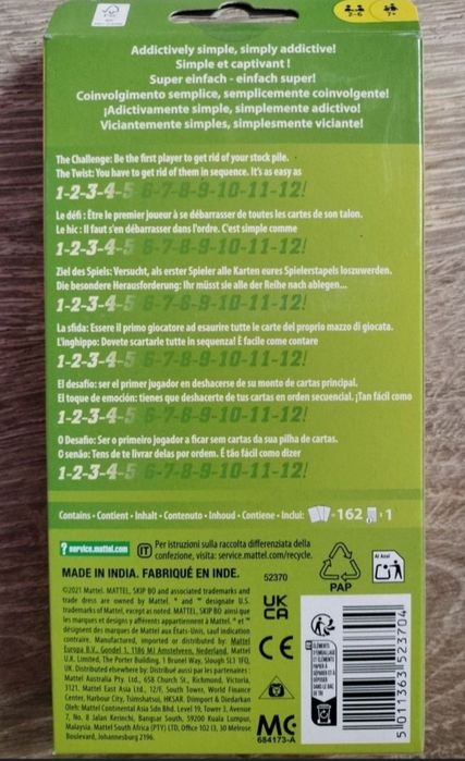 Gra karciana Skip Bo