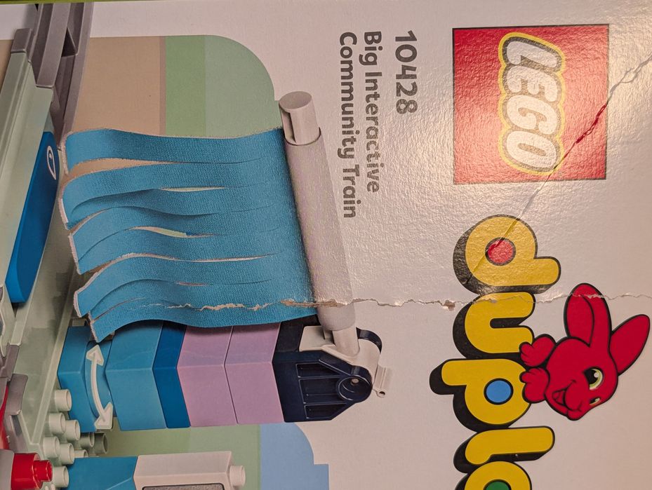 LEGO 10428 Duży interaktywny pociąg miejski, Nowe, Uszkodzony karton