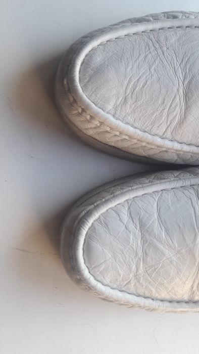 Pinoso's.Мужские ортопедические кожанные белые туфли лоферы
