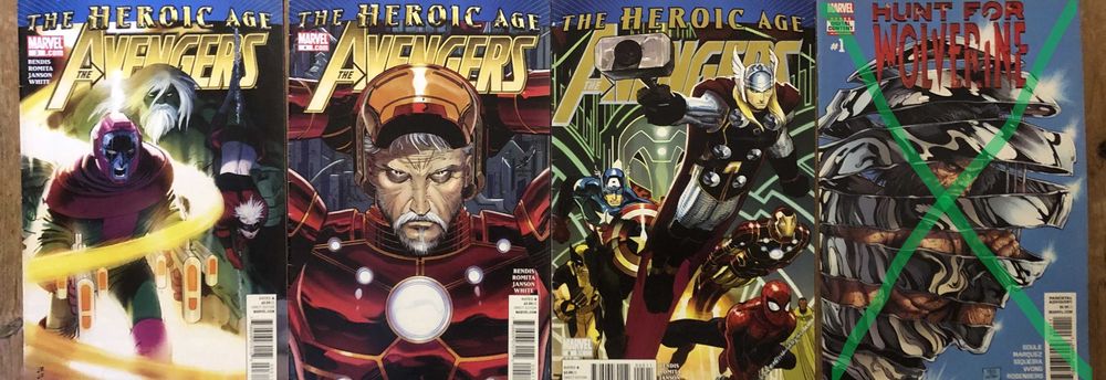 MARVEL Banda Desenhada (Avengers-Deadpool-Wolverine)