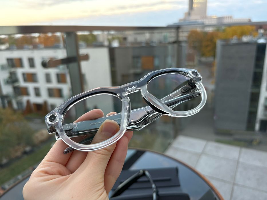 Smart okulary Oakley Meta HSTN - przezroczyste