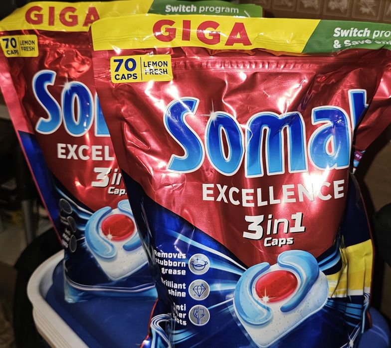 Kapsułki do zmywarki Somat Excellence 3w1 2x70 szt