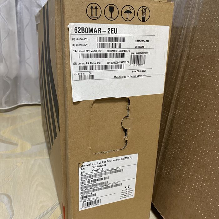 Монітор Lenovo ThinkVision T24i-2L - 23.8 дюйма