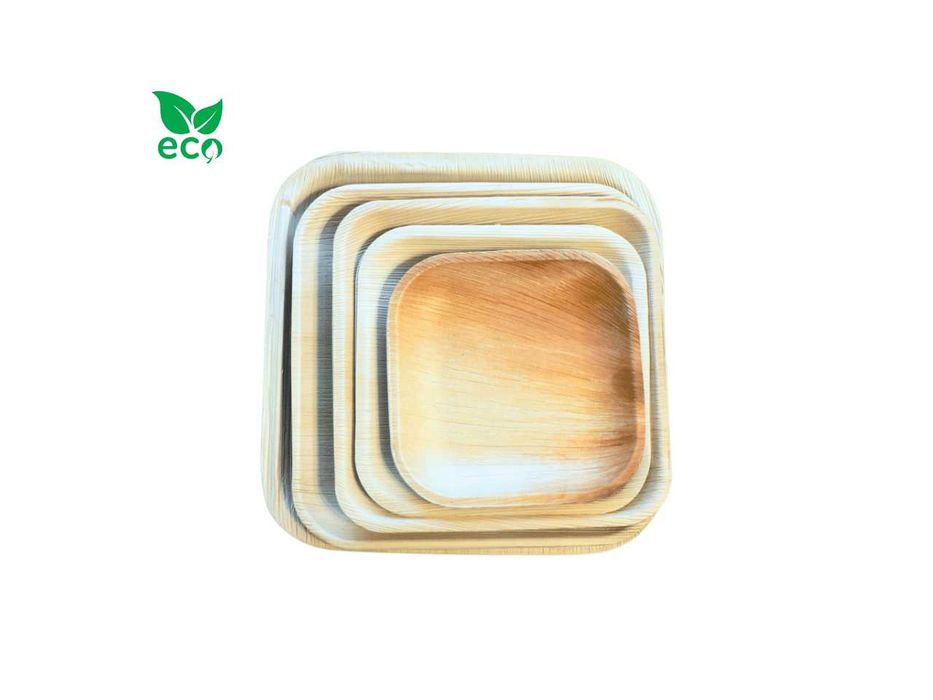 Eko talerze z liści palmowych 25cm 25szt biodegr PREMIUM