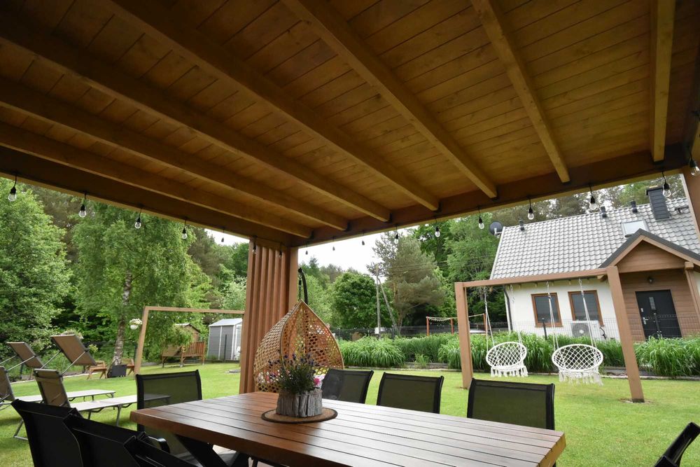 Forest House Sasino . Wynajem domu z sauna i balią na wyłączność.