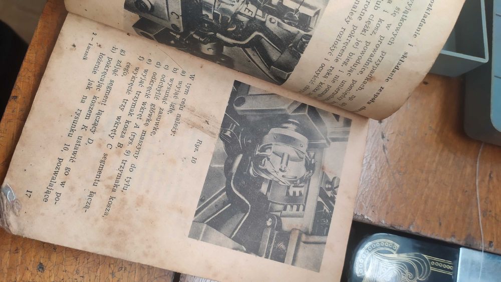 Maszyna do szycia Łucznik z 1968- jest instrukcja obsługi z datą