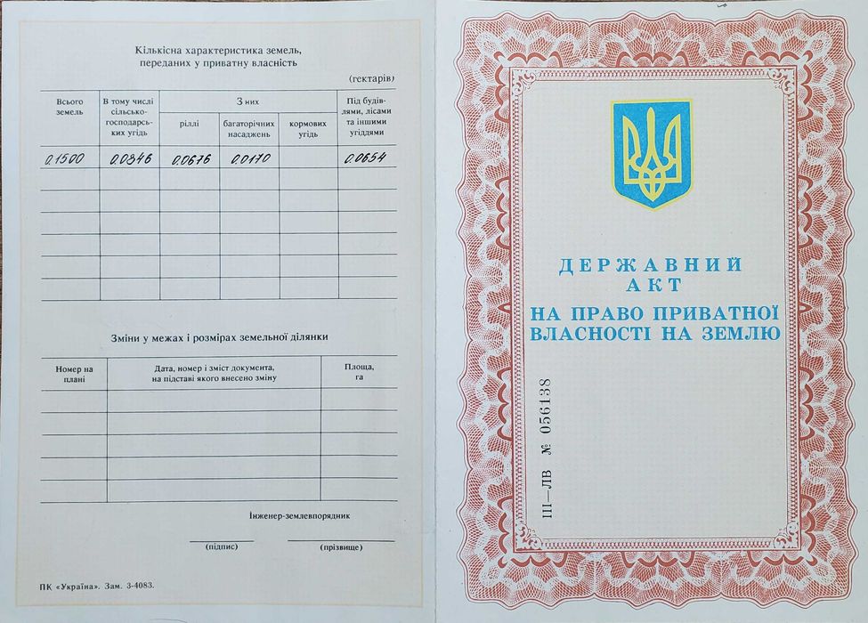 Земельна ділянка під забудову с.Нове Село