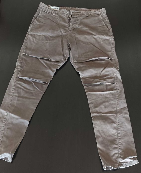 Calças chino carrot PRIMO EMPORIO castanho, W32 como novas