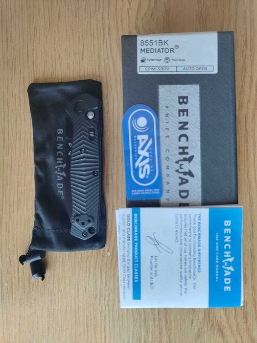 Брелок компактний EDC автоматичний Benchmade 8551BK Mediator Automatic