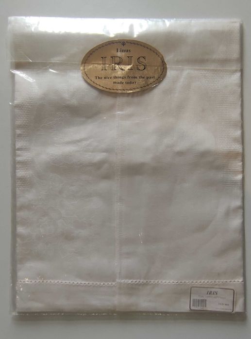 Toalha de Mão 100% Linho Monograma Letra T IRIS