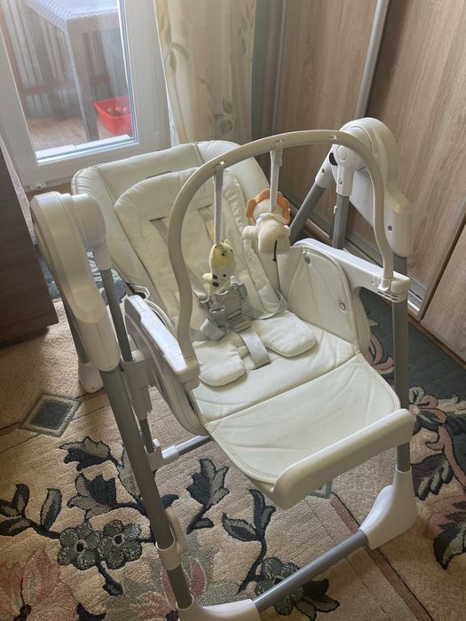 Стільчик-гойдалка для годування El Camino ME 1087 SWAN White