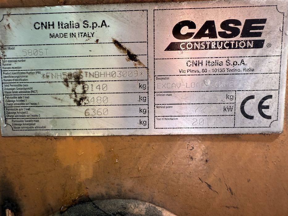 Case 580st niski przebieg