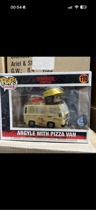 Argyle With Pizza Van Funko pop Special Edition 113