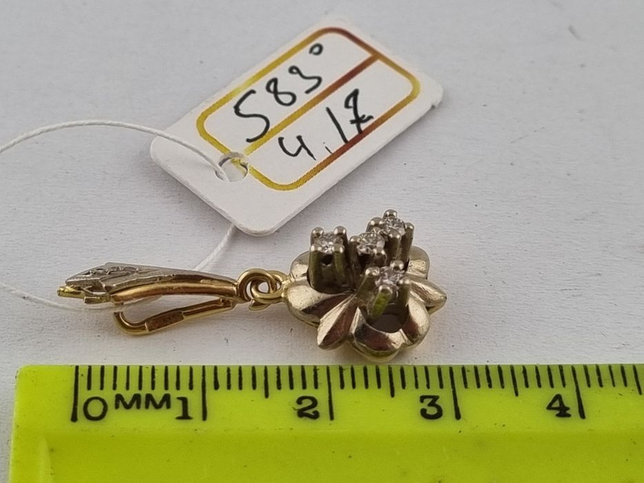 Кулон подвеска с бриллиантами ссср