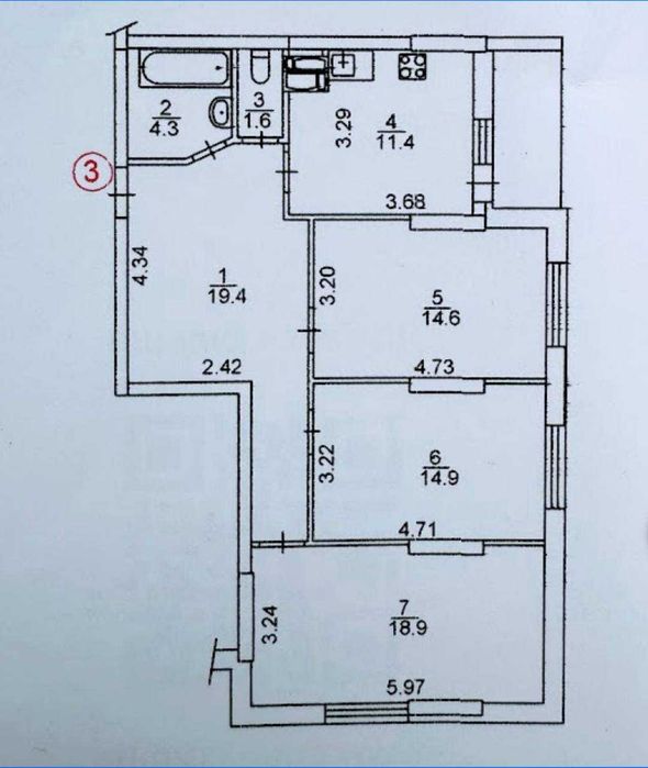 Продаж 3к квартири, пер. Тбіліський, метро Політех, Шевченківський р-н