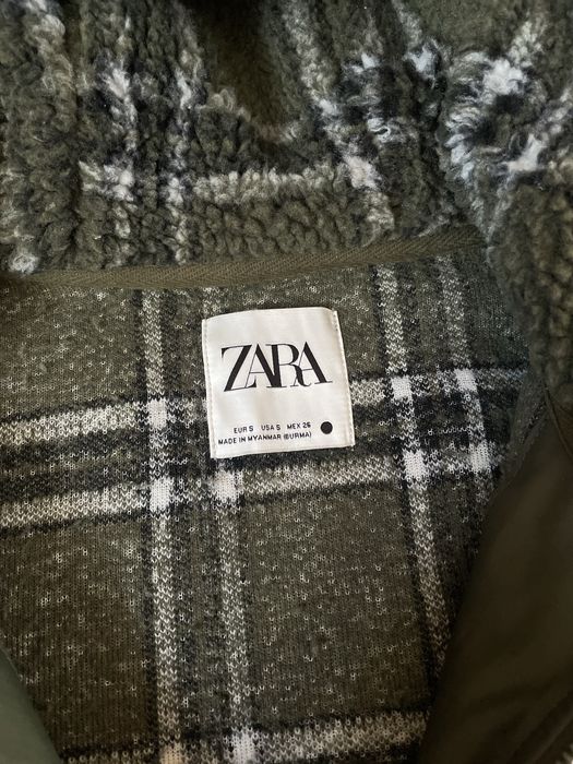 Куртка худі хакі зелена Zara S-ка