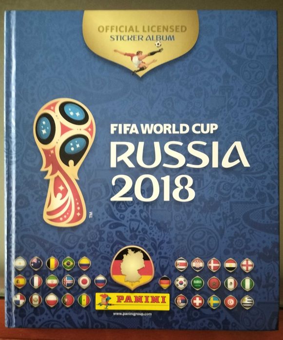 Caderneta de capa dura Rússia 2018 completa