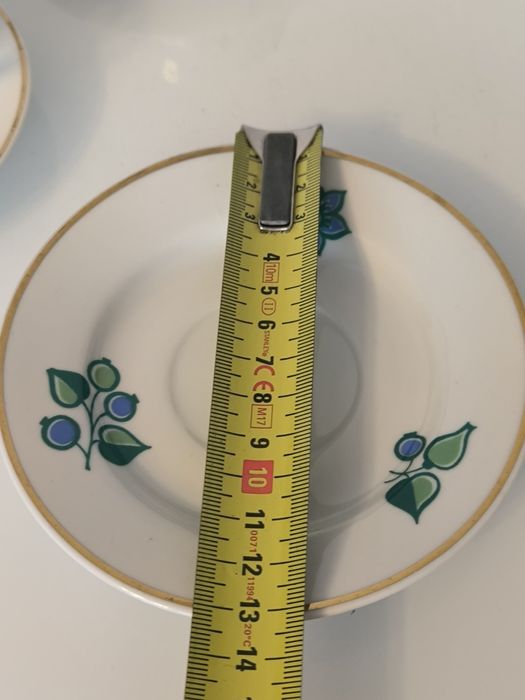 Filiżanki spodki Włocławek PRL porcelana