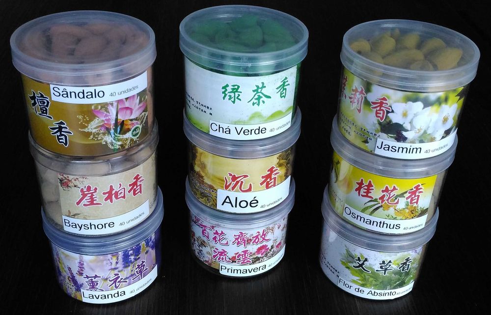 Incenso em cone Back-Flow