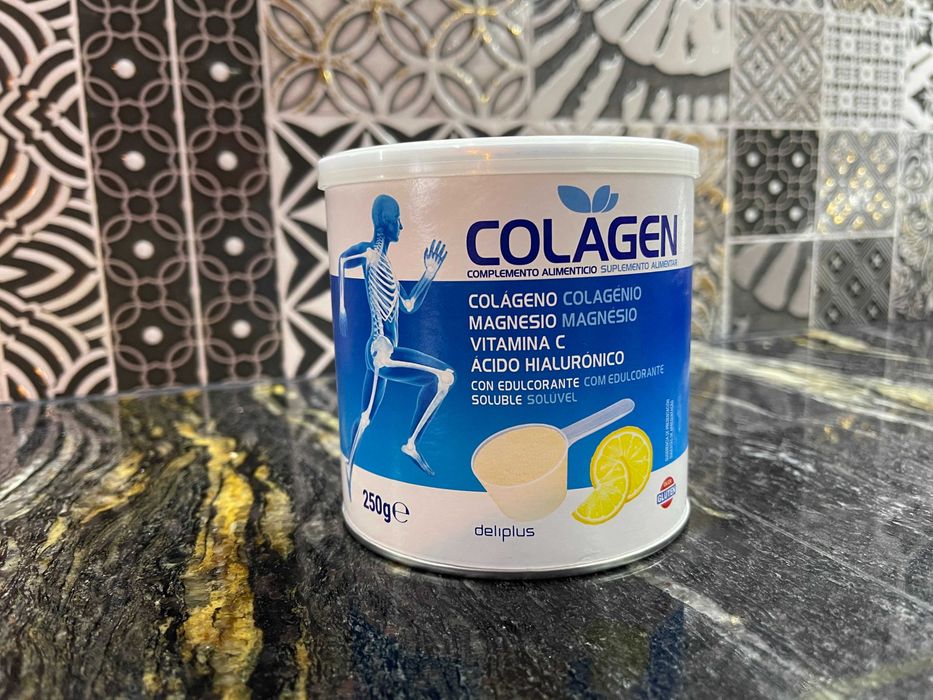 Colagen Rozpuszczalny kolagen o smaku cytryny Suplement diety 250g Colagen Deliplus