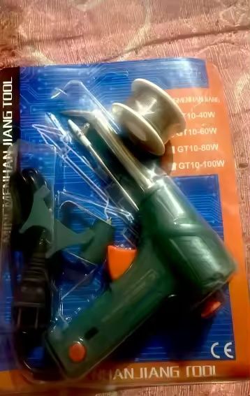 Kit Ferro de Soldar com Gatilho + 2 Rolos de Solda — Novo, por Abrir
