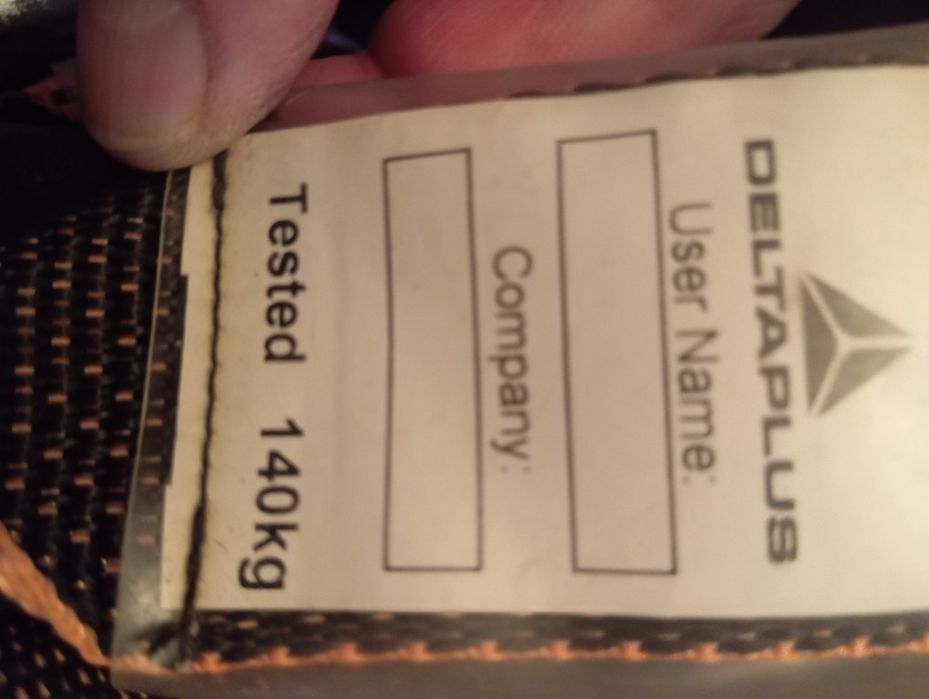 Szelki bezpieczeństwa.