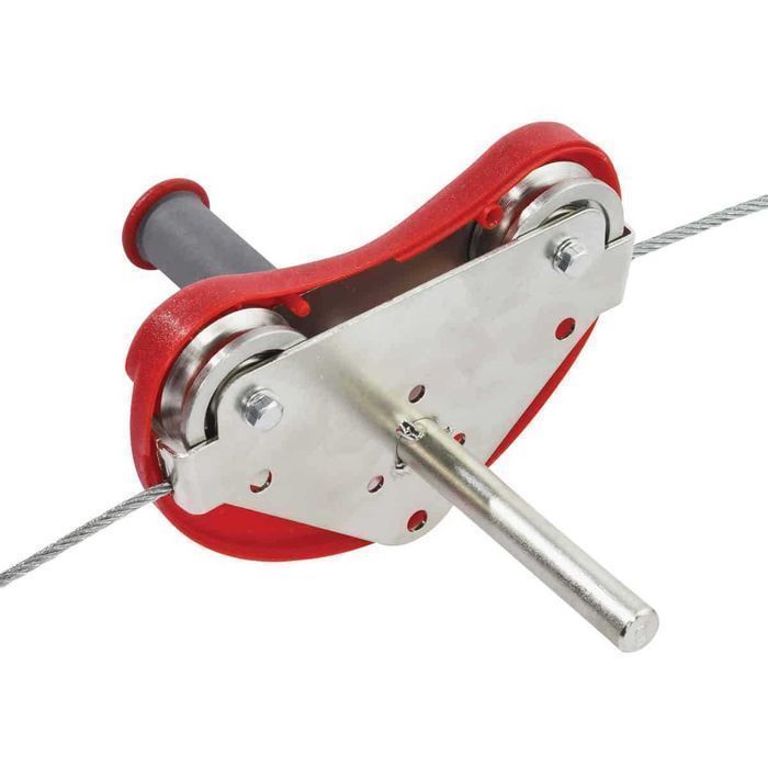 Zjazd linowy KBT czerwony zabawka do ogrodu dla dzieci