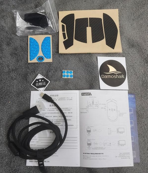 Крутая геймерская мышка Motospeed Darmoshark m9,PAW3950,Nordic,8K,BIG#