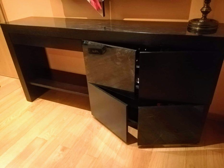 Móveis de hall (sapateira, espelho e bengaleiro)