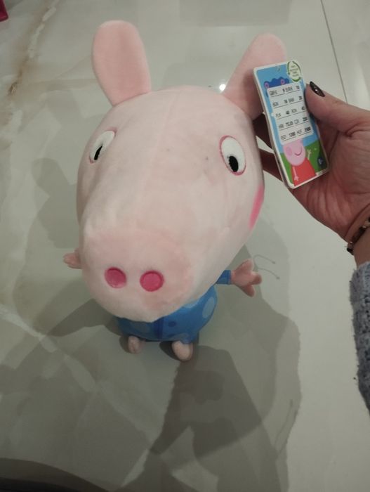 Nowa maskotka George, świnka Peppa, Peppa Pig