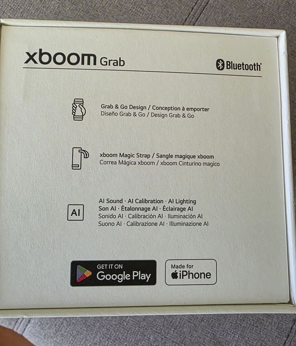 Lg xboom grab NOVO c/garantia 3 anos até 2029
