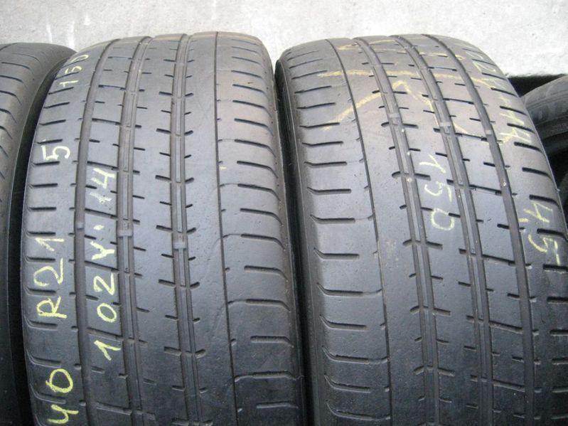 255/40 R21 102Y Pirelli PZero Літо 2 штуки шини б/у