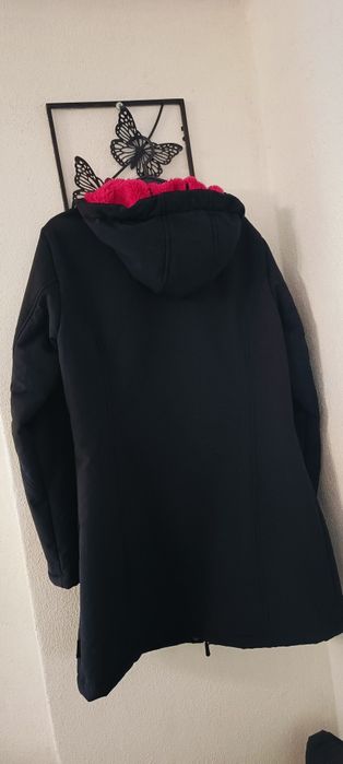 Gruba ciepła kurtka parka sportowa narciarska membrana Softshell